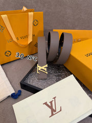 LV Initiales Reversible Belt - Monogram Canvas & Grained Calf Leather