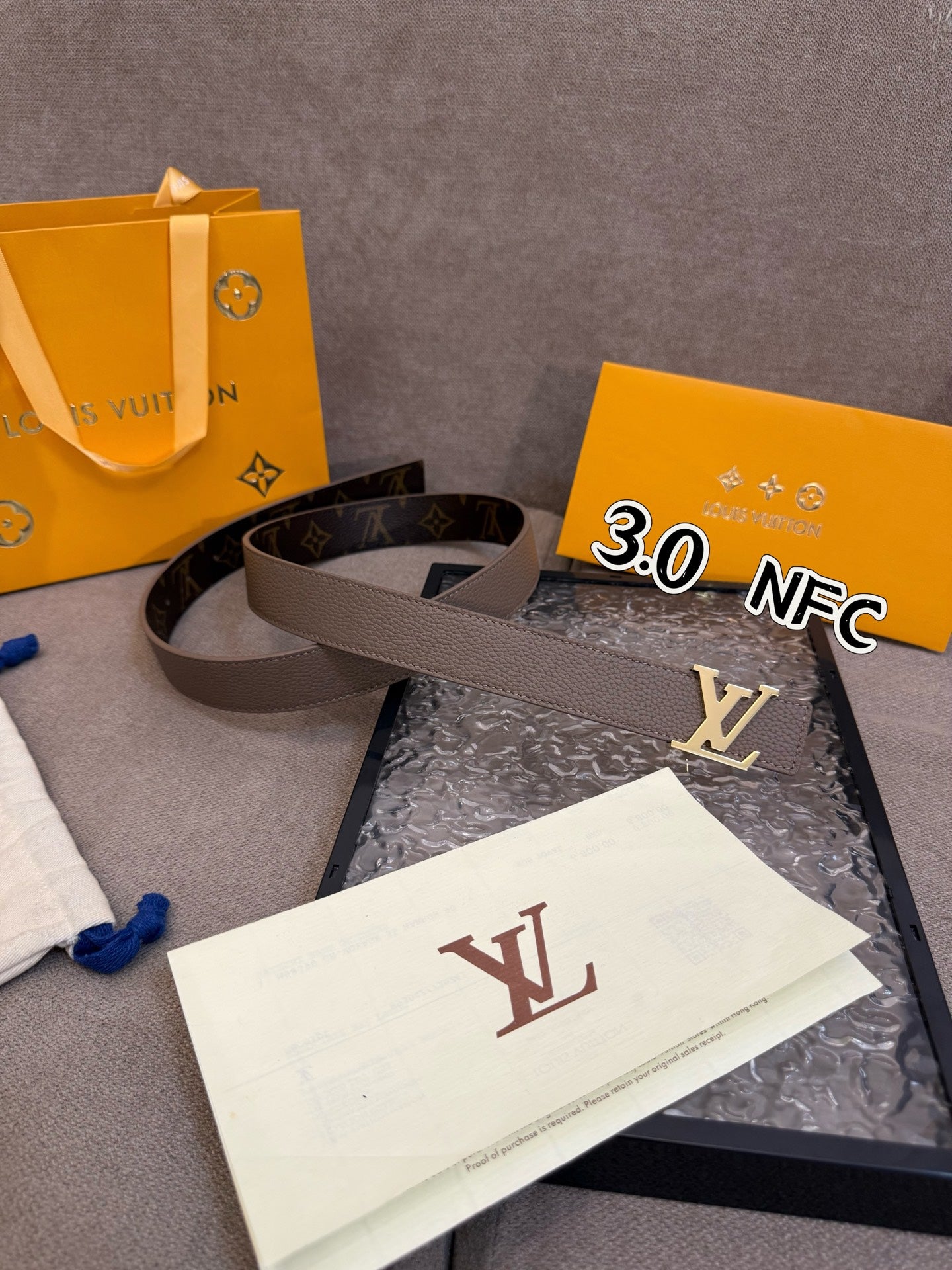 LV Initiales Reversible Belt - Monogram Canvas & Grained Calf Leather