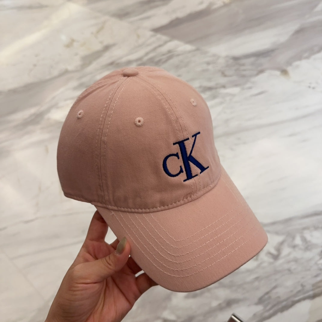 CK Washed Denim Baseball Cap - Casual and Versatile Style