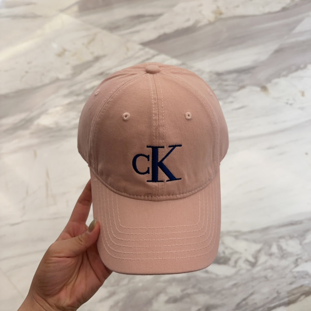 CK Washed Denim Baseball Cap - Casual and Versatile Style
