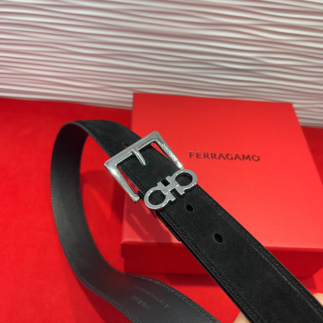 Fila Women's Elegant Leather Belt - 3.0cm Pin Buckle Design