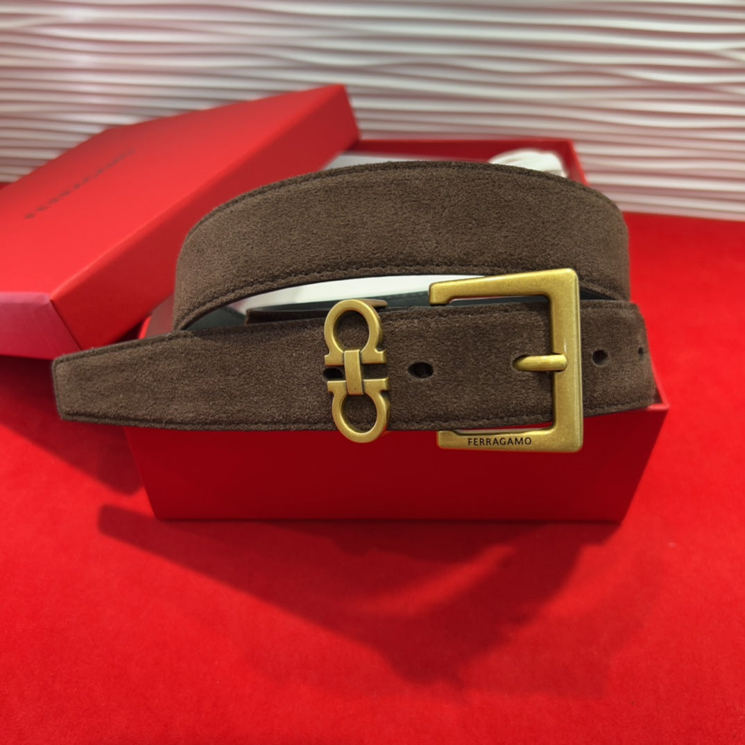 Fila Women's Leather Pin Buckle Belt