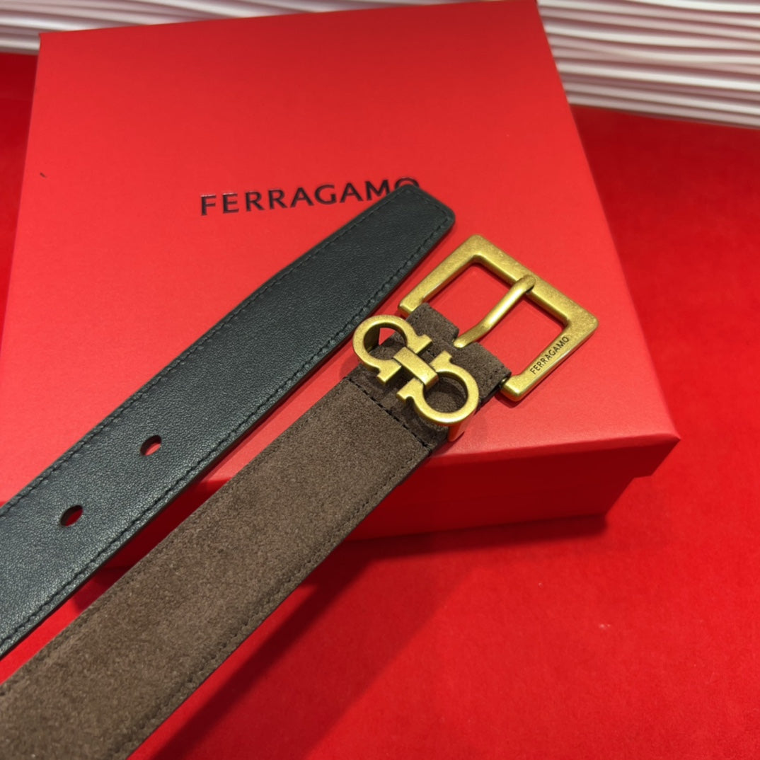 Fila Women's Leather Pin Buckle Belt