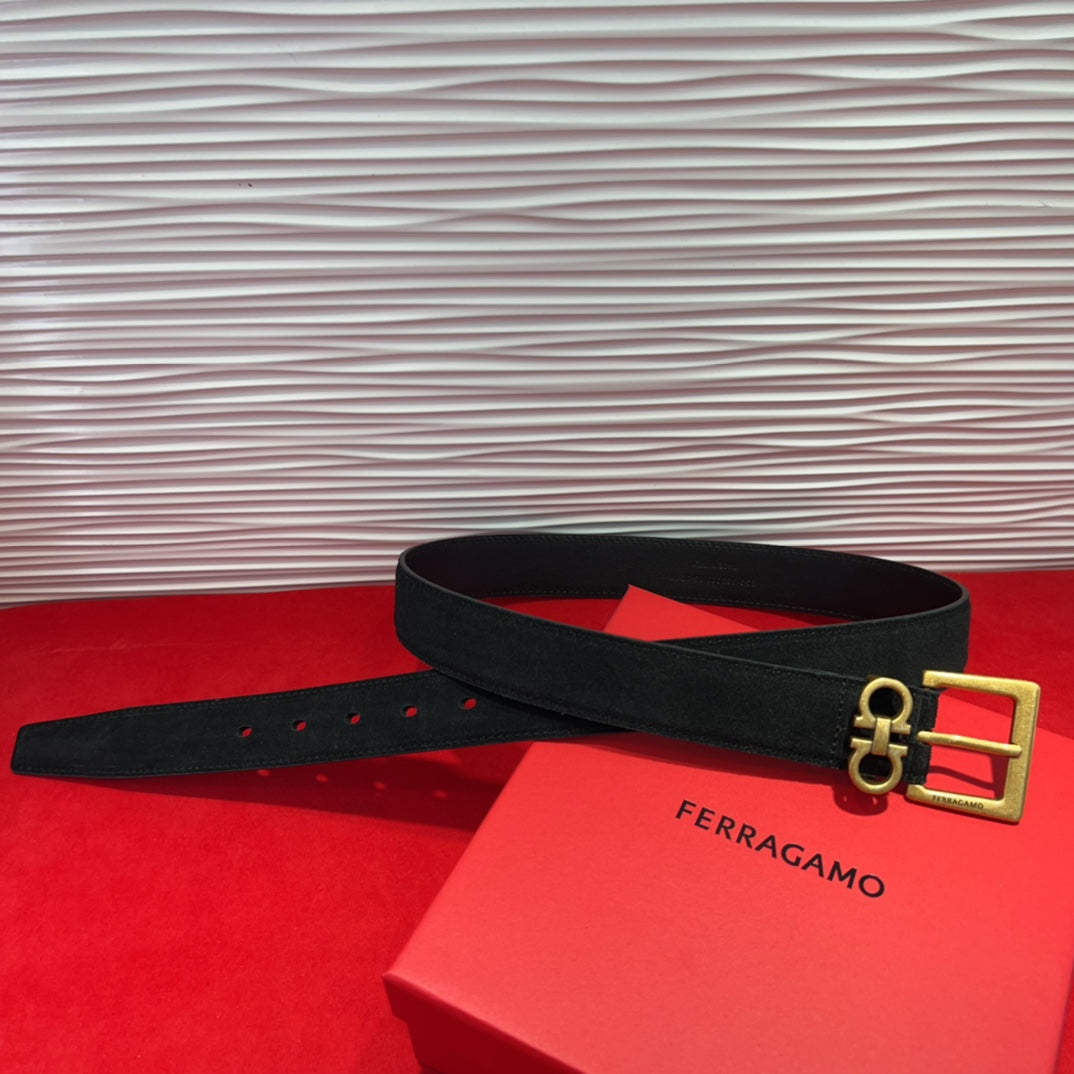 Fila Women's Premium Leather Belt - Elegant Pin Buckle Design