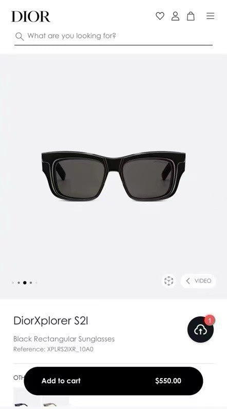 Dior Xplorer S2F Sunglasses - Size 50-18-145