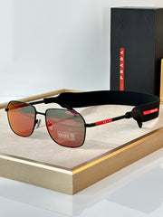 Prada Linea Rossa SPS A51 Sunglasses with Zeiss Lens - Size 57-18-145