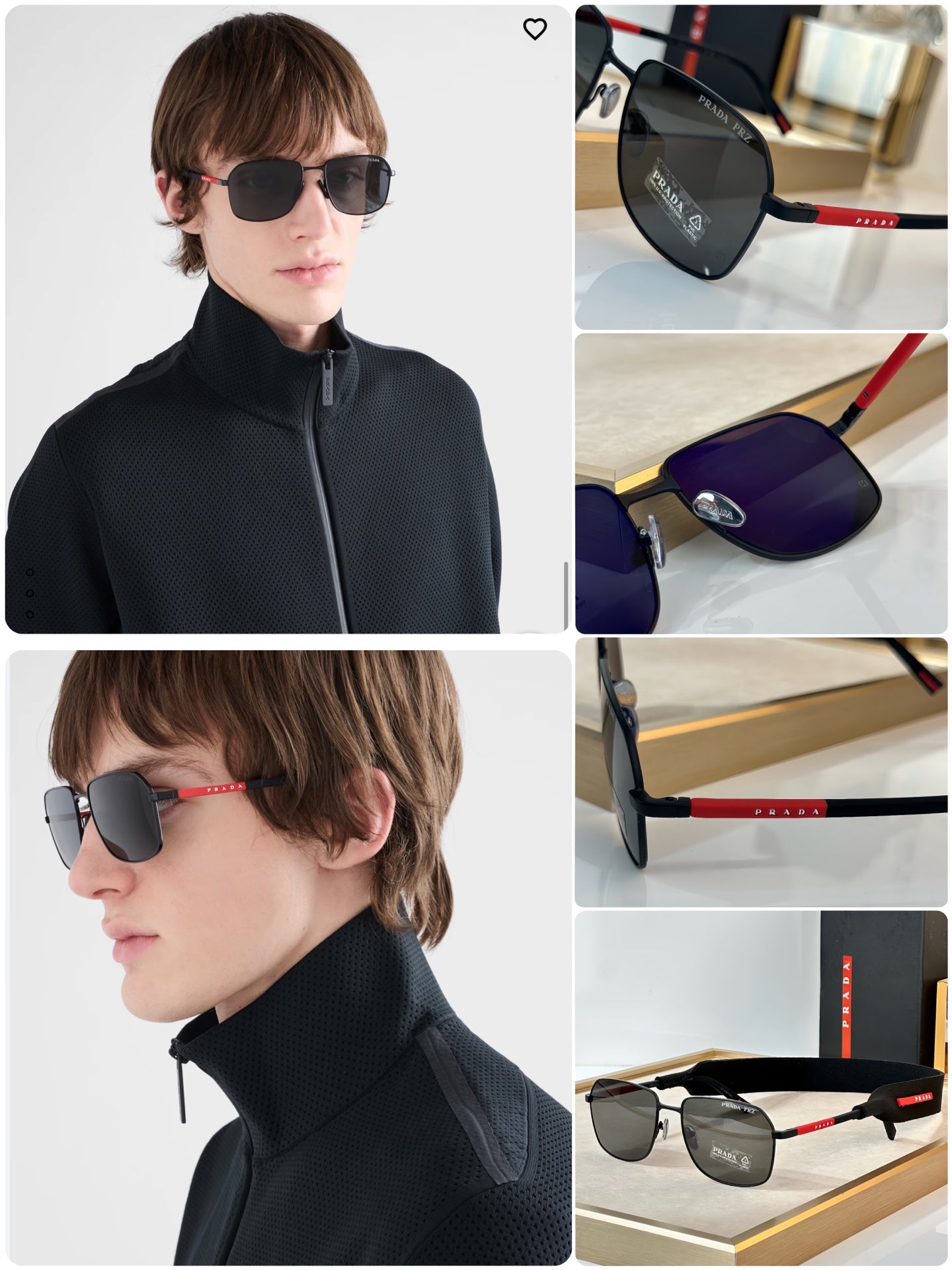 Prada Linea Rossa SPS A51 Sunglasses with Zeiss Lenses - 57-18-145