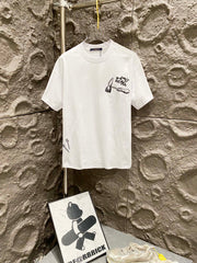 Unisex Louis Vuitton Double Yarn Embroidered T-Shirt - Summer 2023 Collection
