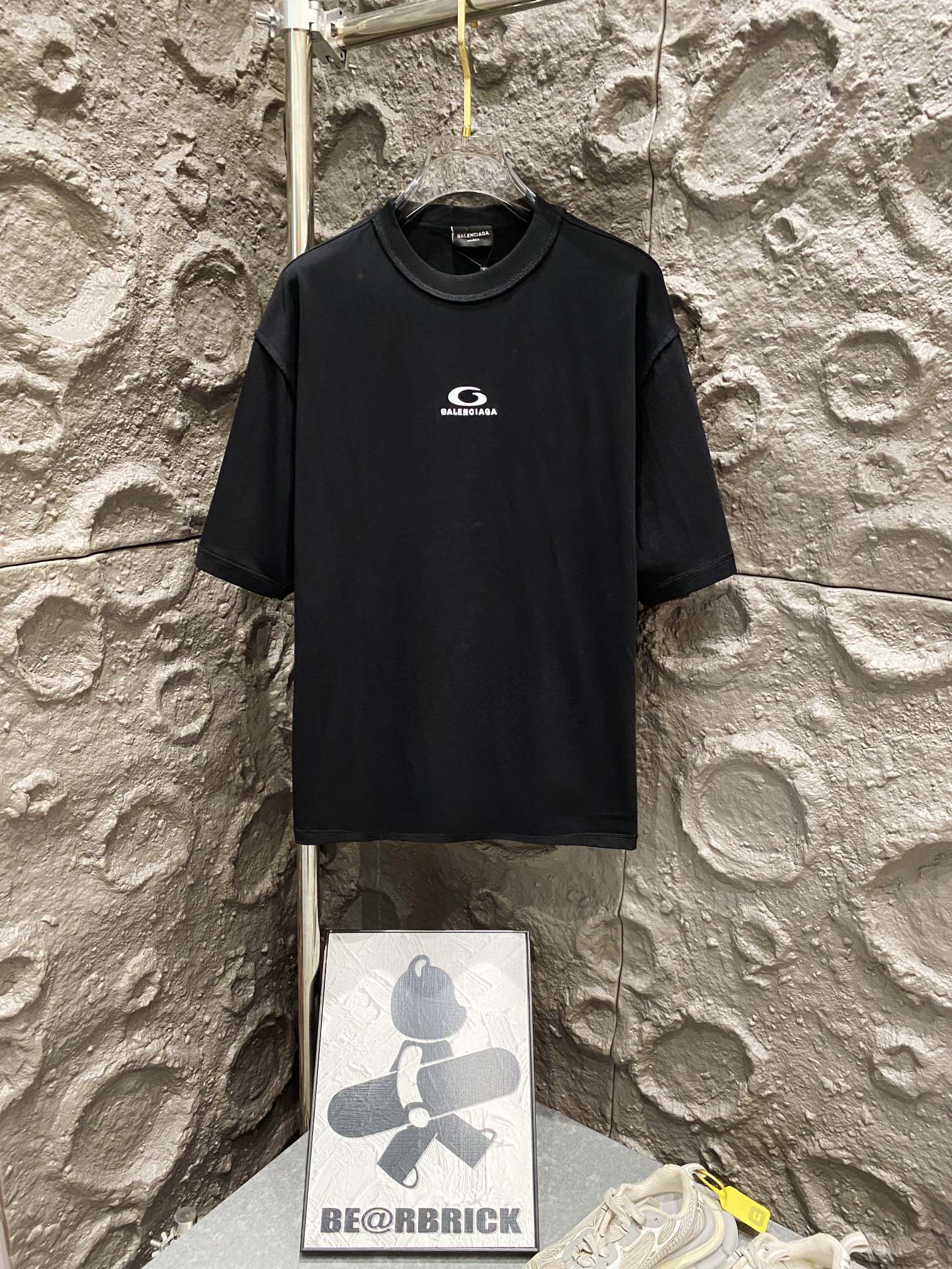 Balenciaga Paris #2025 Loop Sports Logo Short-Sleeve T-Shirt