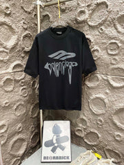 Balenciaga Paris SS25 Distressed Short-Sleeve T-Shirt