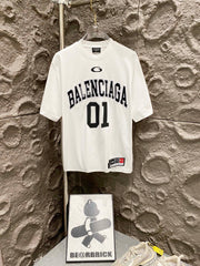 BALENCIAGA Paris SS25 Unisex Basketball Uniform Long-Sleeved T-Shirt