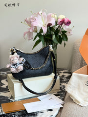 New Black Croissant Bag - LV 2025 Collection