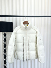 Moncler Luxury Zip-Front Down Jacket - Lightweight & Stylish Winter Wear