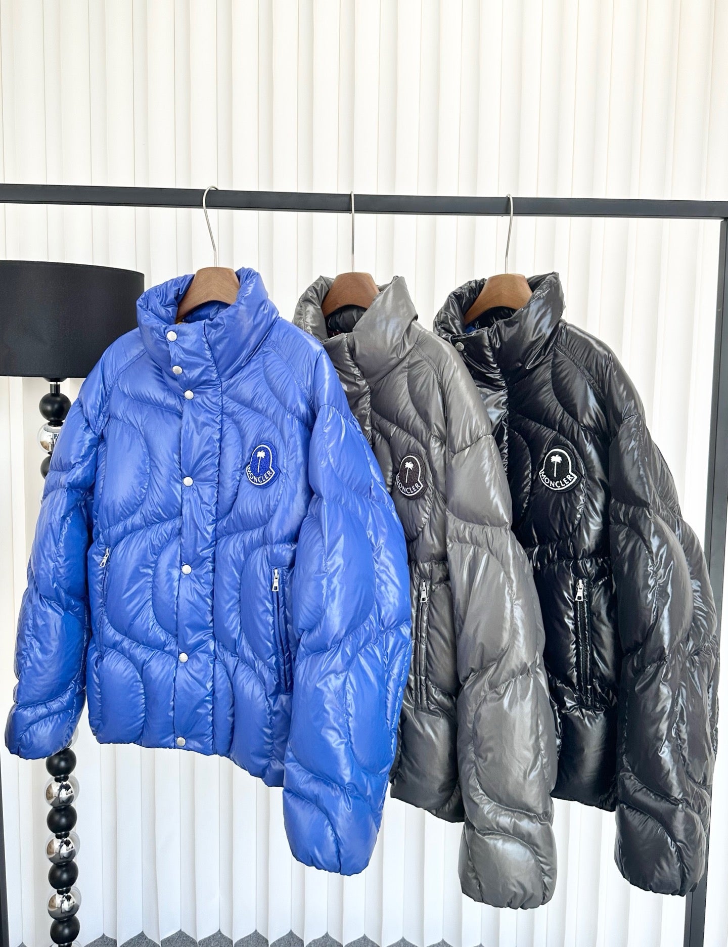 Moncler x Palm Angels Haunani Color-Block Down Jacket