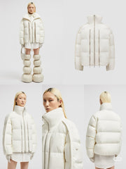 Moncler High Version Zippered Bread Down Jacket