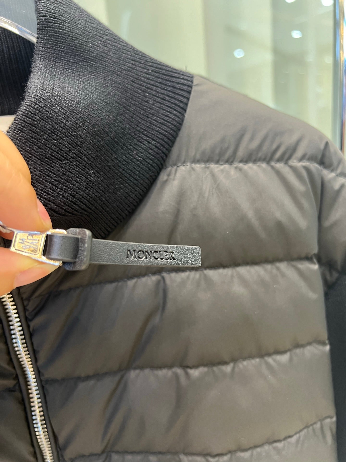 Moncler-Inspired Wool Knitted Splicing Jacket for Women