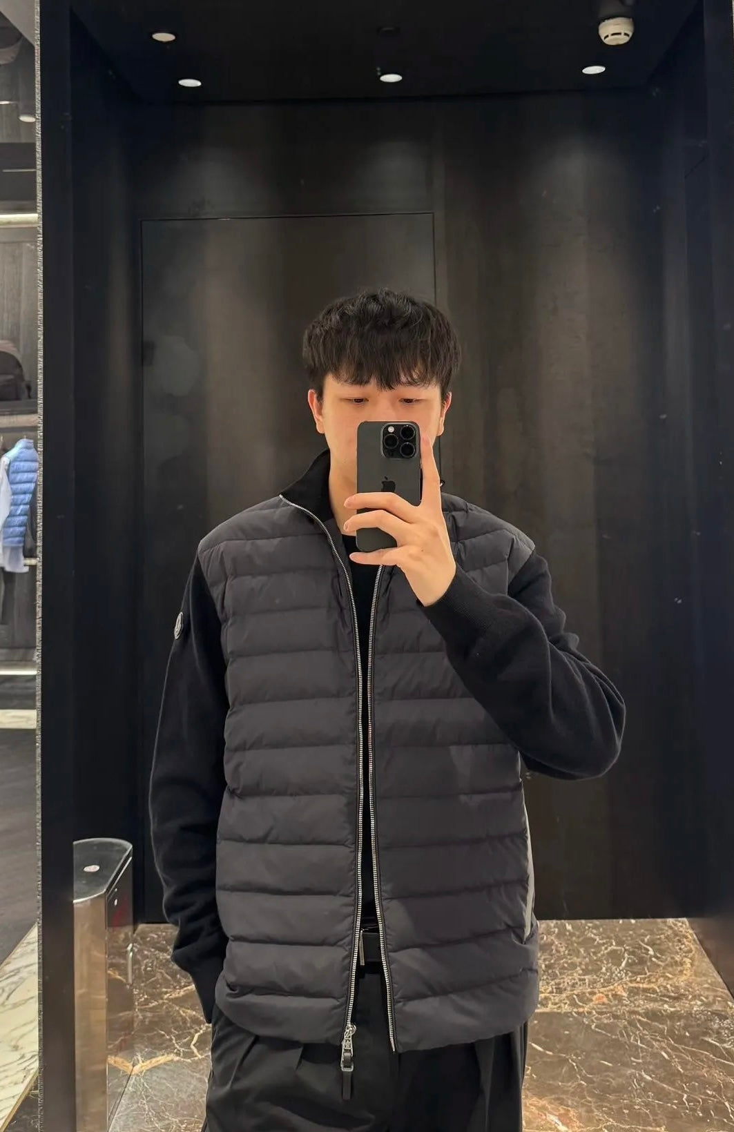 Moncler-Inspired Wool Knitted Splicing Jacket - Winter Essential