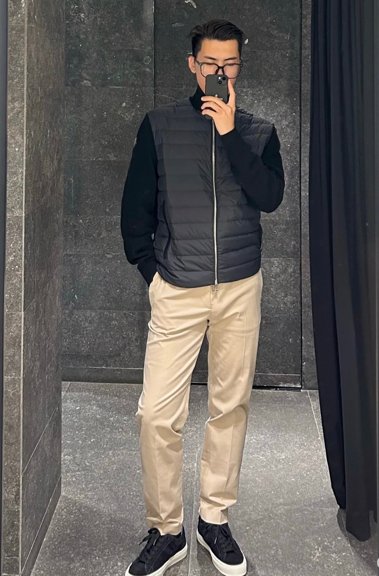 Moncler-Inspired Wool Knitted Splicing Jacket - Winter Essential