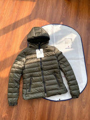 Women's Moncler Bles Hooded Short Down Jacket - Lightweight Goose Down