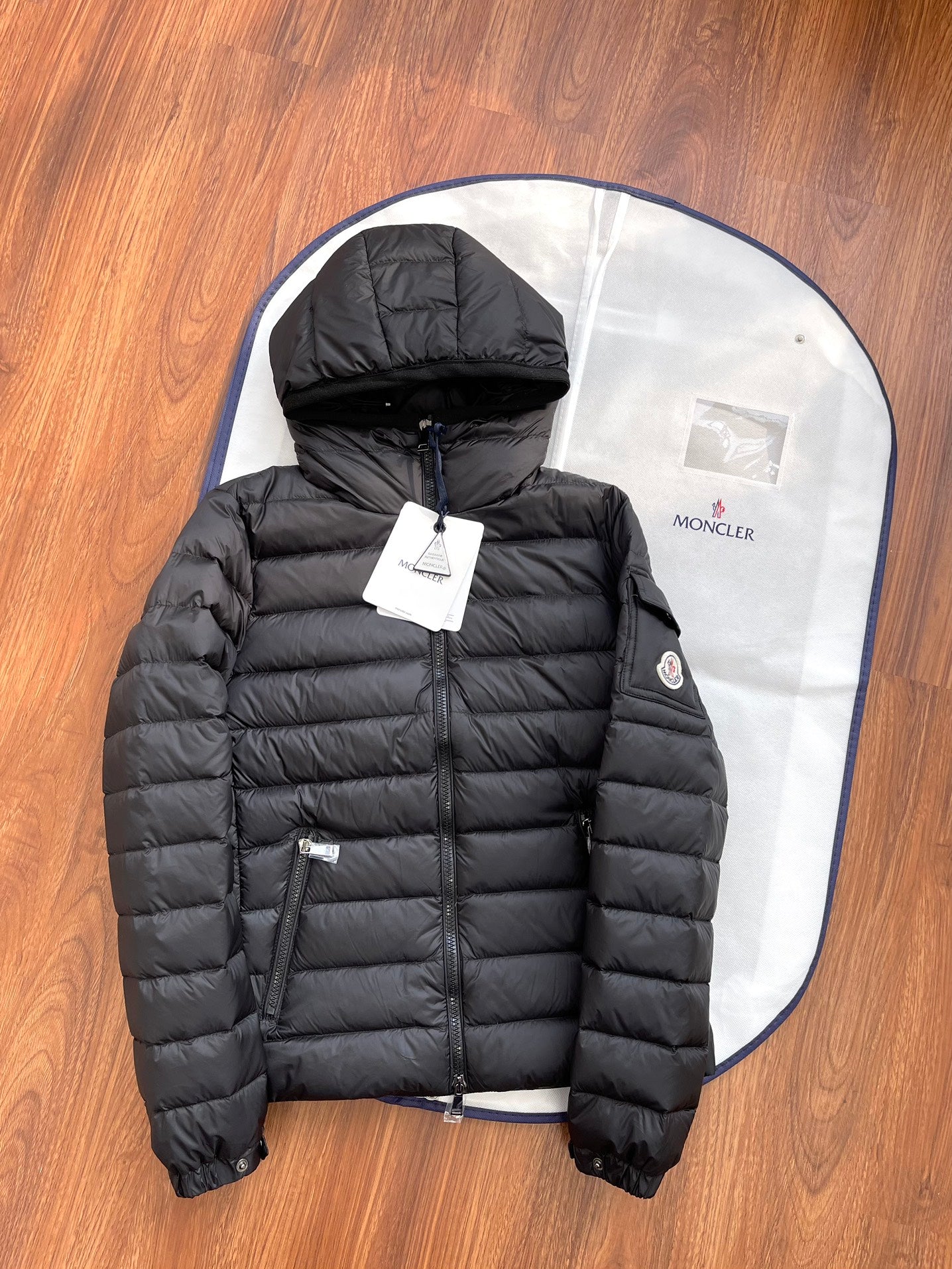 Moncler Bles Hooded Slim Fit Goose Down Jacket