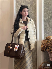 ** Moncler Bles Hooded Slim Fit White Goose Down Jacket

**