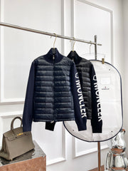 Moncler Men's Pilot Collar Down Jacket - Navy Blue
