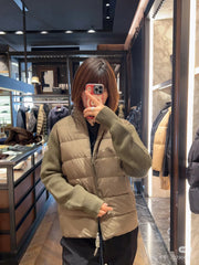 Moncler Down Jacket with Hidden Hood - Stylish & Warm