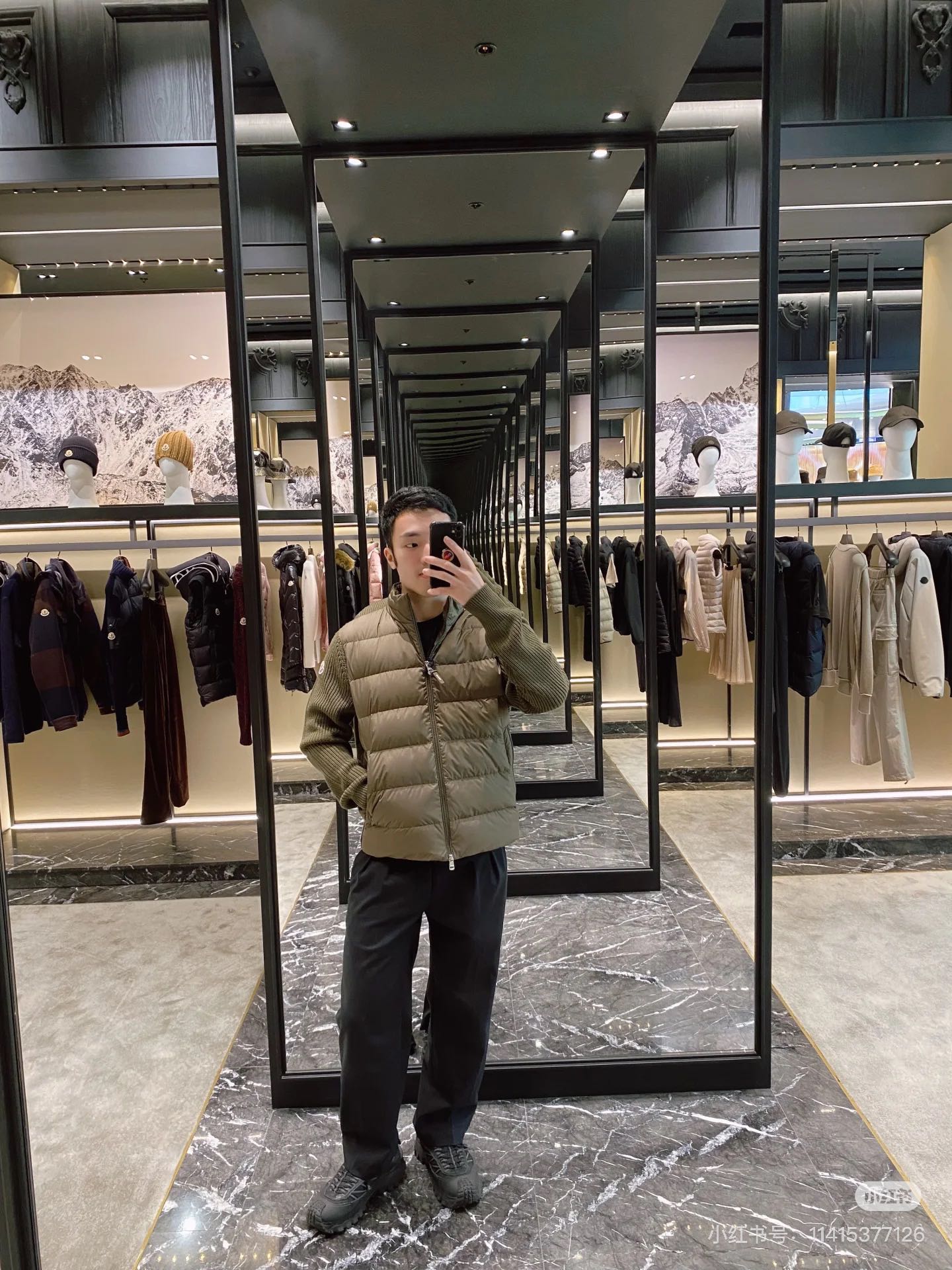 Moncler Down Jacket with Hidden Hood - Stylish & Warm