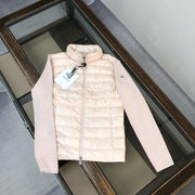 Moncler High-Quality Wool-Knitted Spliced Down Jacket with Hidden Hood