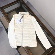 Moncler Wool-Knitted Down Hooded Jacket