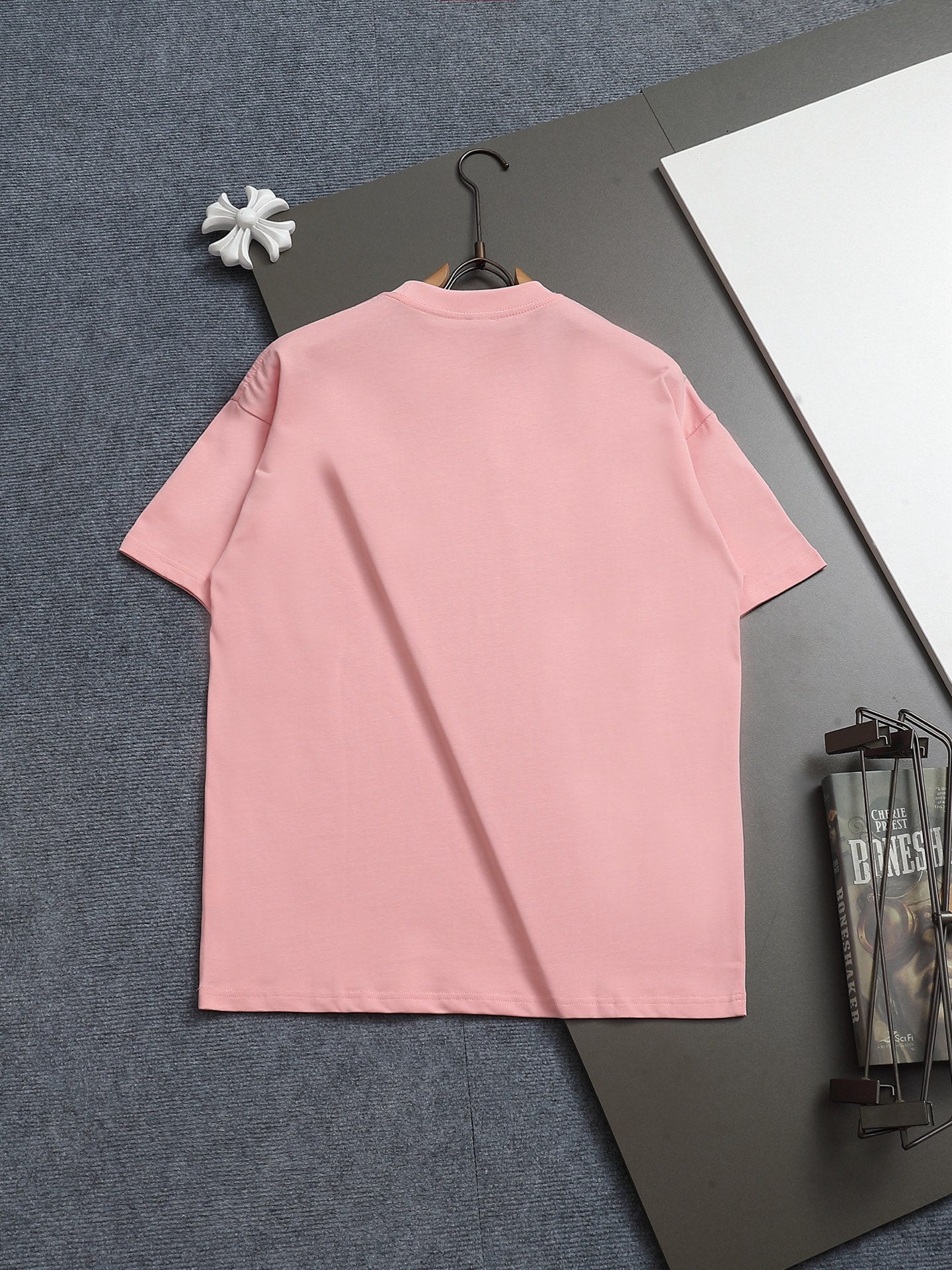 LOEWE 260g Color Block Embroidered T-Shirt - Short Sleeve Round Neck