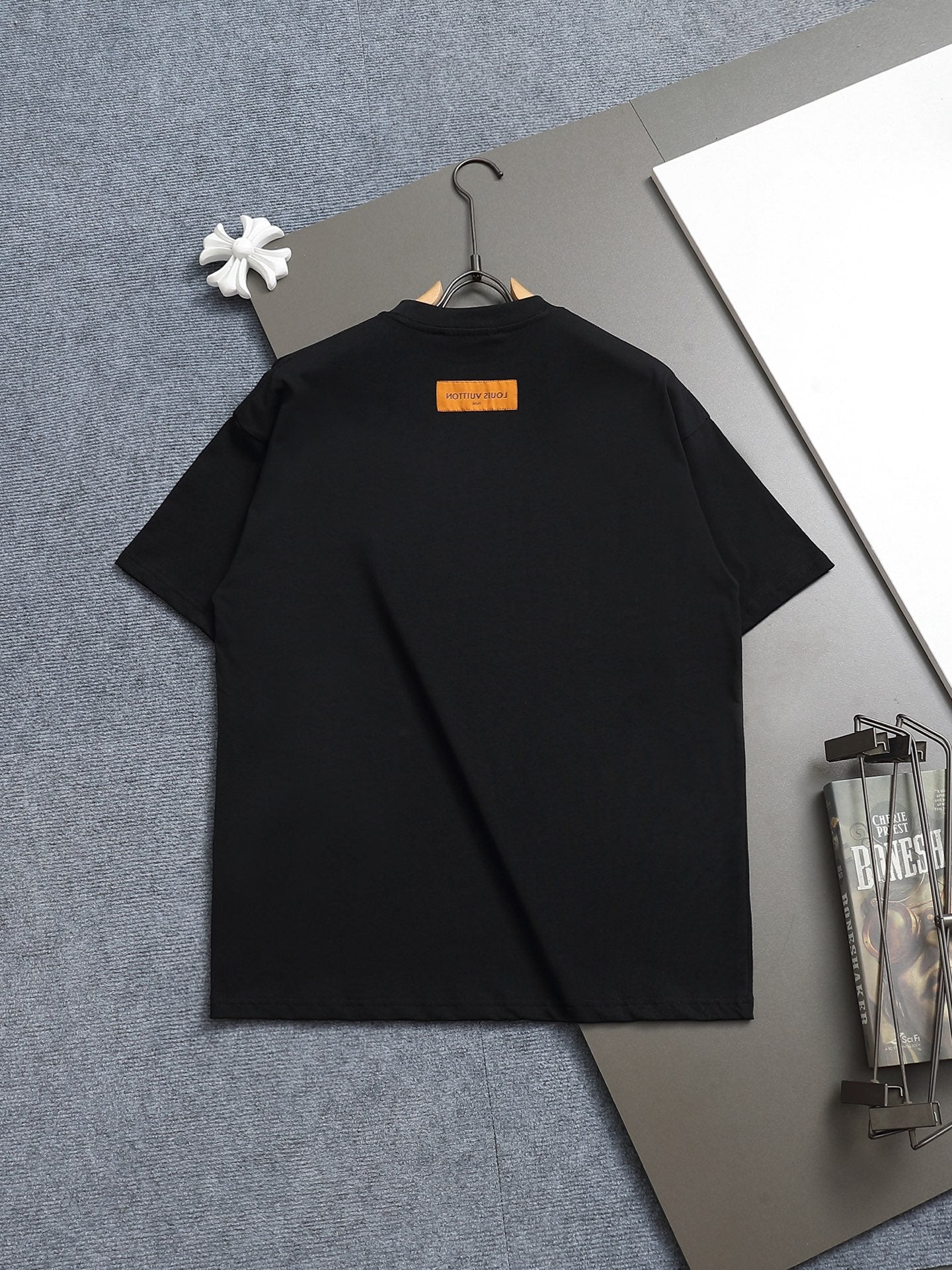 Louis Vuitton Embroidered Logo Round Neck T-Shirt