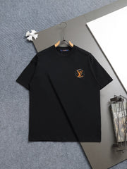 Louis Vuitton Embroidered Logo Round Neck T-Shirt