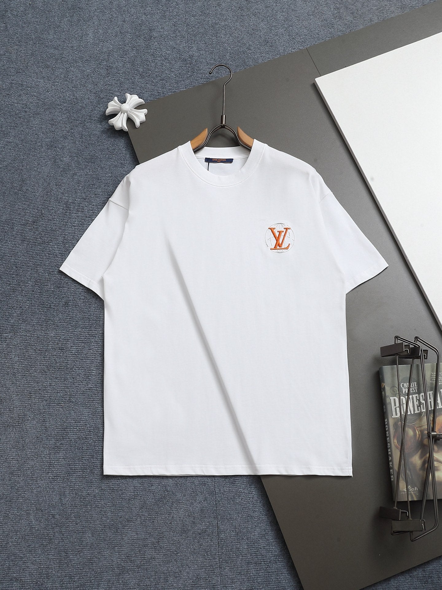 Louis Vuitton 260g Round Neck Embroidered T-Shirt