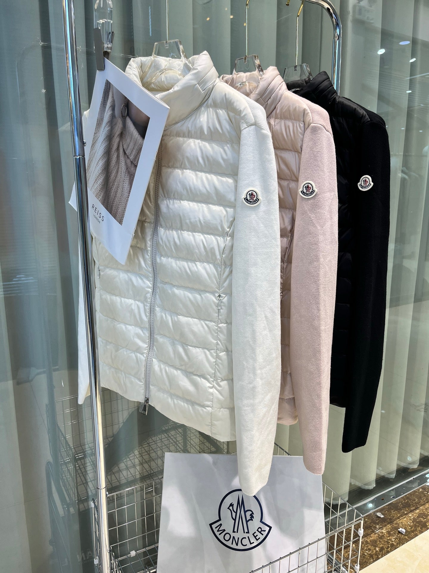 Moncler Wool Knitted Splicing Down Hooded Jacket - Luxury Winter Comfort