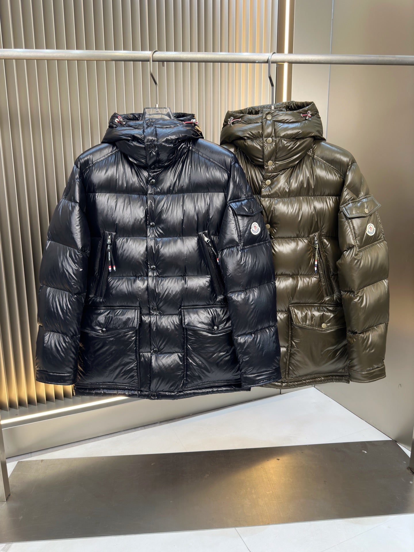Moncler Men's Premium Hooded Down Jacket with Pockets