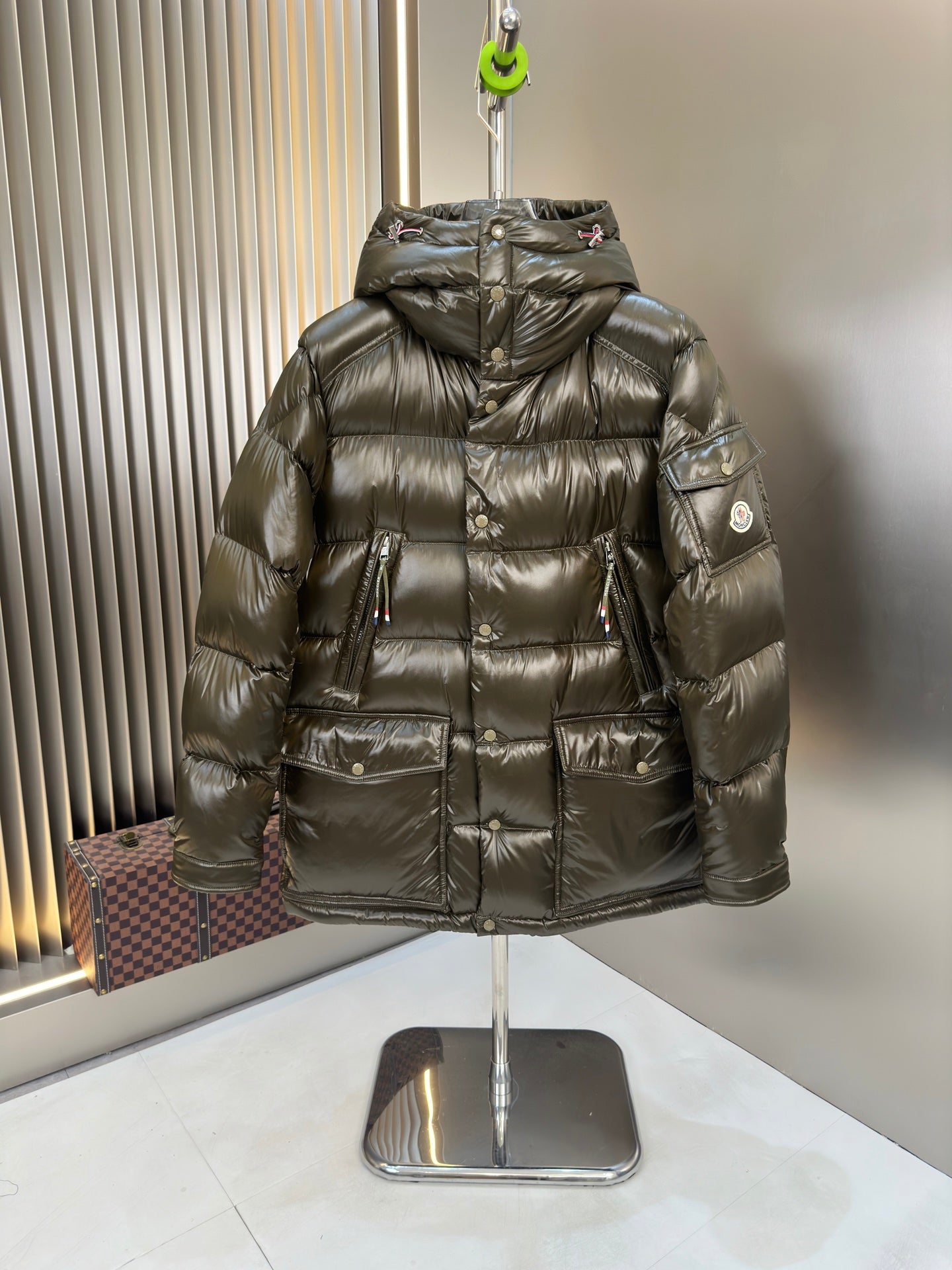 Moncler Men's Premium Hooded Down Jacket with Pockets
