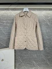 Moncler Uzes Women's Diamond Quilted Cotton Coat