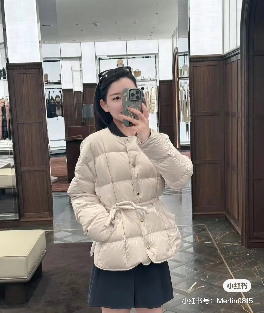 Moncler Women's Caramagne Round Neck Short Down Jacket - Autumn/Winter 2025