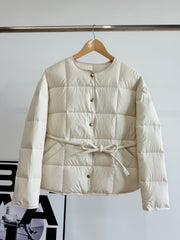 Moncler Women's Caramagne Round Neck Belted Down Jacket - Autumn/Winter 2025