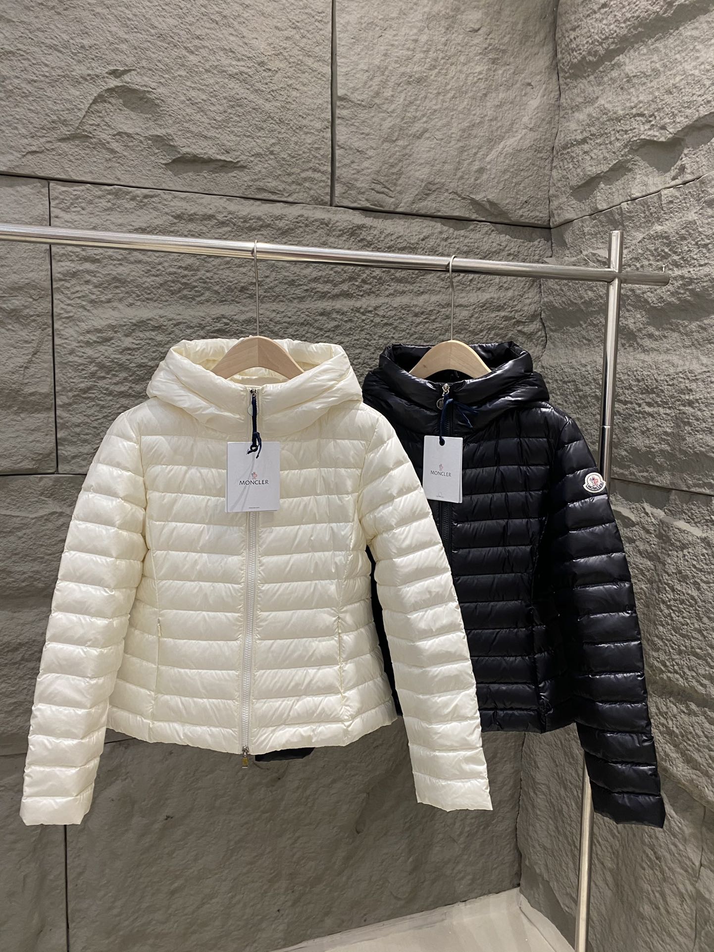 Women's Hooded Cropped Down Jacket by Moncler