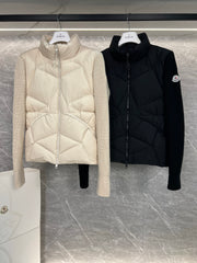 Moncler Knitted Down Patchwork Cardigan for Men