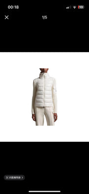 Women's Moncler Hooded Down Jacket - Windproof & Warm Dual Wear