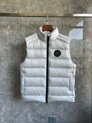E2229 Crofton Men's Down Vest Jacket - Gray Black Label