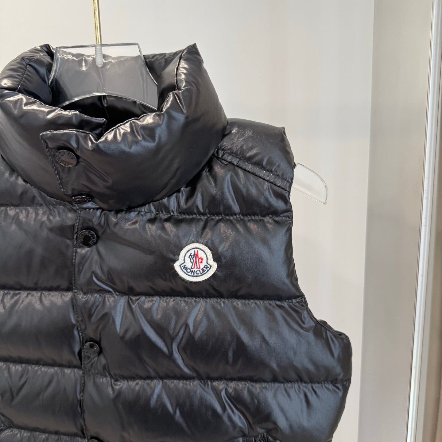 Kids' Moncler Tibb NFC-Enabled Stand-Up Collar Down Vest - Winter Jacket