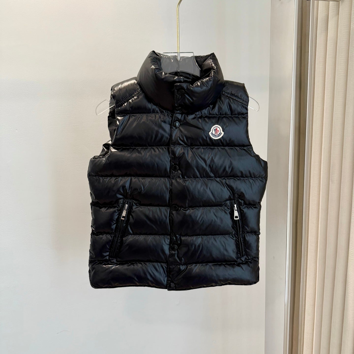 Kids' Moncler Tibb NFC-Enabled Stand-Up Collar Down Vest - Winter Jacket