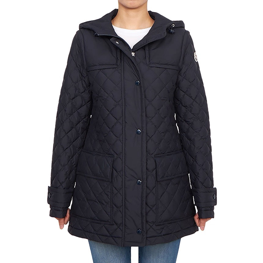 Moncler Chacenay Mid-Length Hooded Windbreaker & Down Jacket