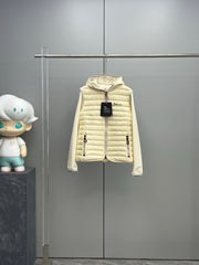 Moncler 2025 Maglia Knitted Splicing Hooded Down Jacket - Ski Collection