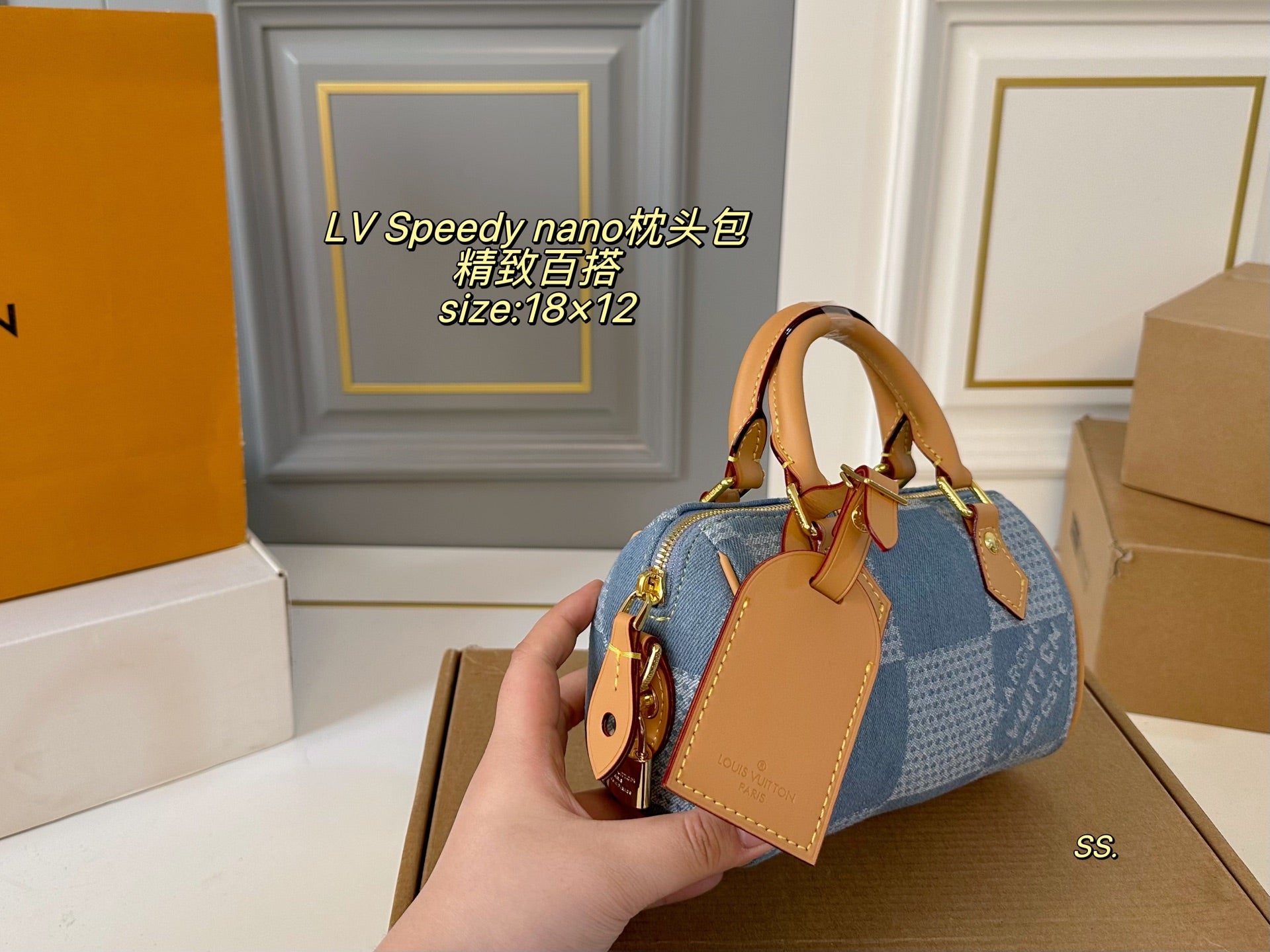 Louis Vuitton Speedy Nano Pillow Bag with Adjustable Strap