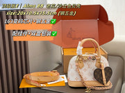 Customizable Louis Vuitton Alma BB Handbag - Sand Dune Shell